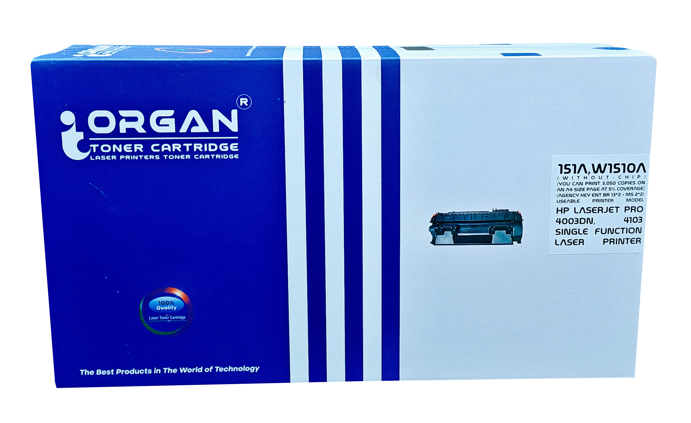 Organ Toner Cartridge 151A, W1510A With Chip image 4