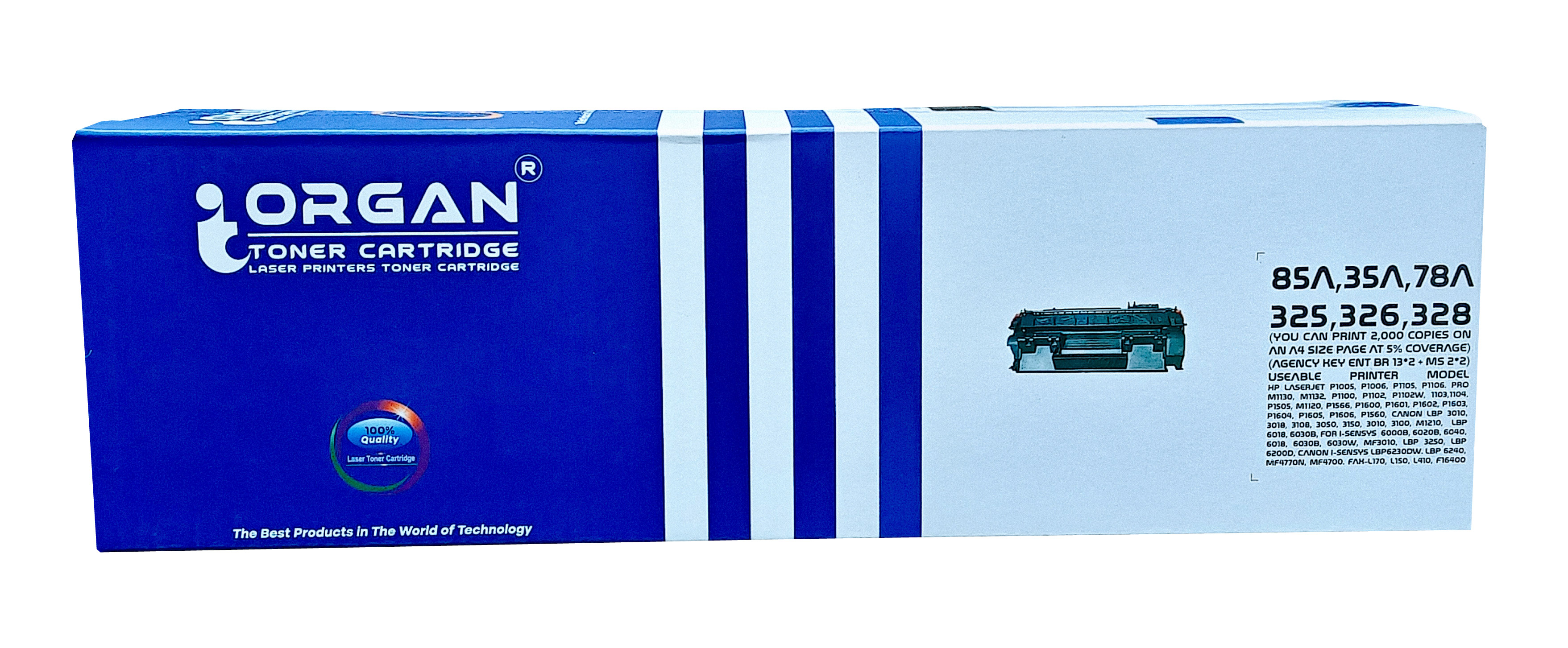 Organ Toner Cartridge  85A, 35A, 78A, CRG 325, 326, 328 image 4