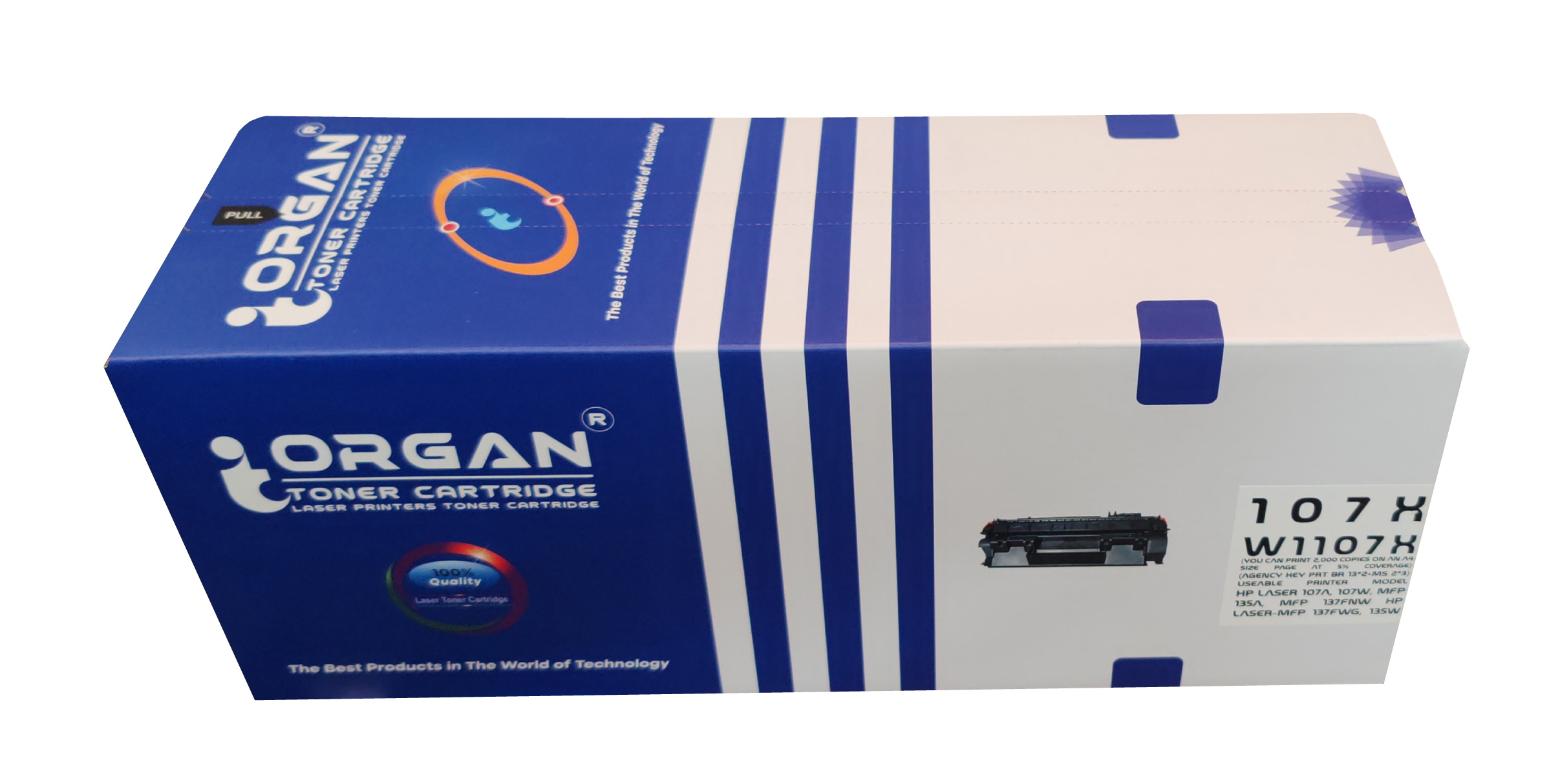 Organ Toner Cartridge  HP 107XL, W1107XL With Chip