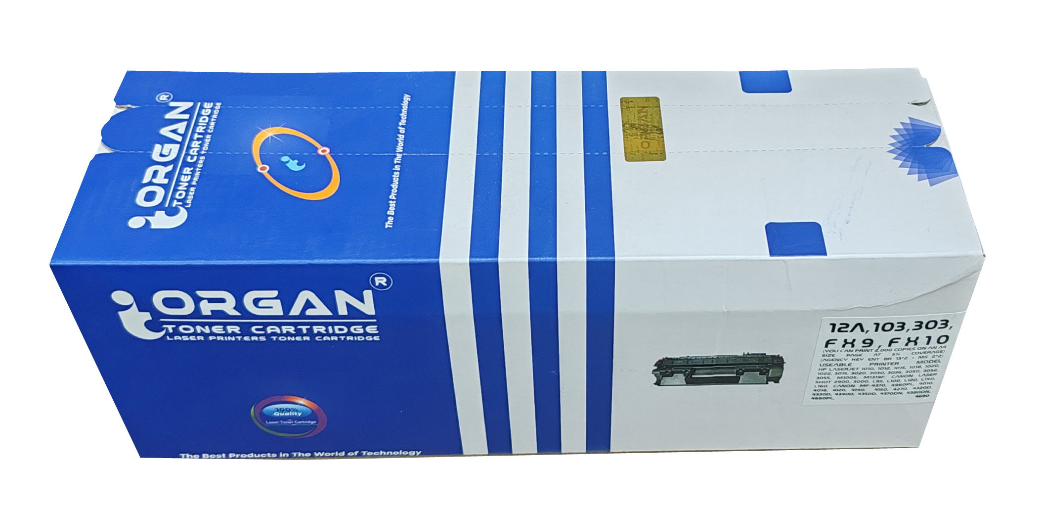 Organ Toner Cartridge Q2612A, 12A, CRG 103, 303, 703, FX9, FX10