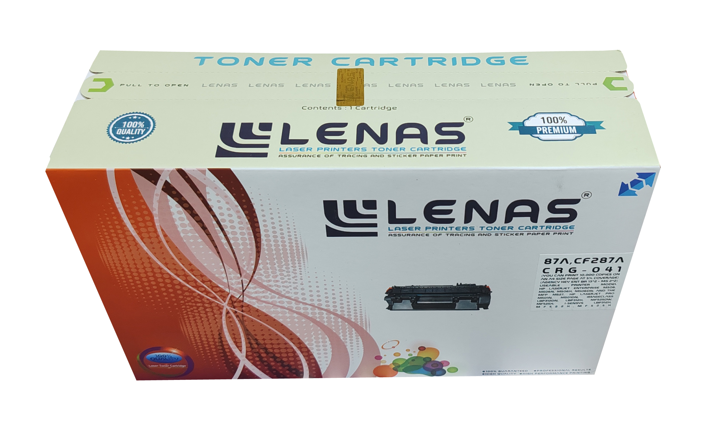 Lenas Toner Cartridge 87A, CF287A, CRG 041 image 4