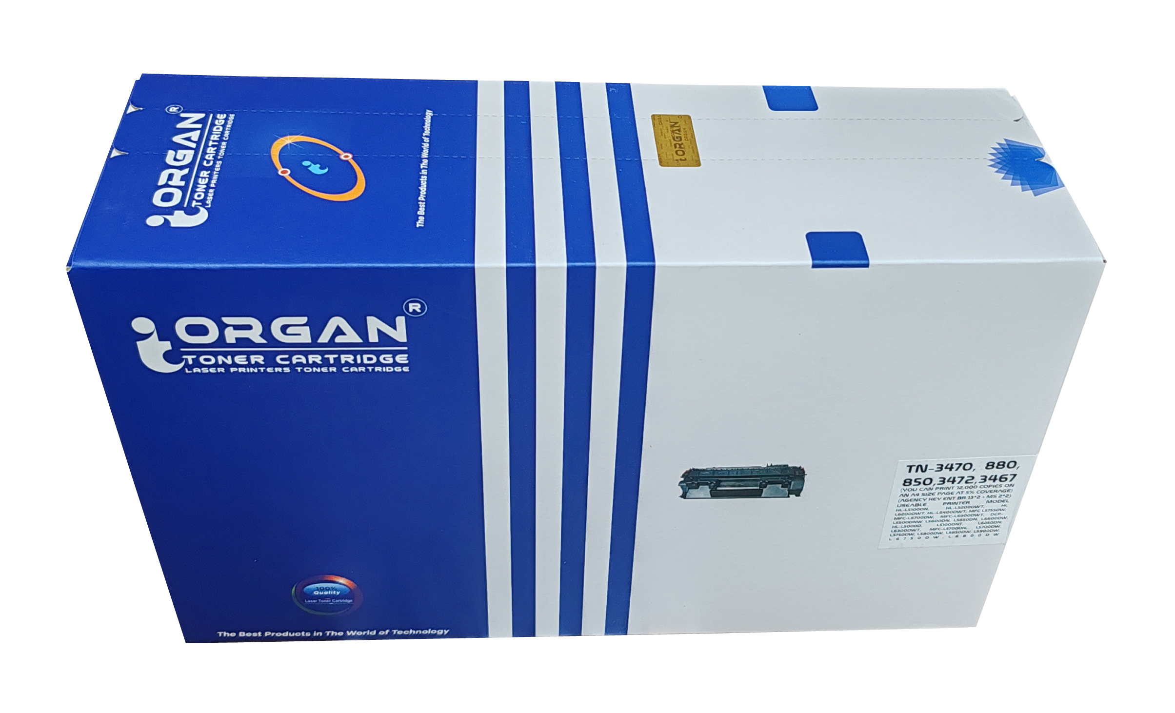 Organ Toner Cartridge TN 3470, 880, 850, TN 880, 3467, 3472, 3478, 3479, 63J