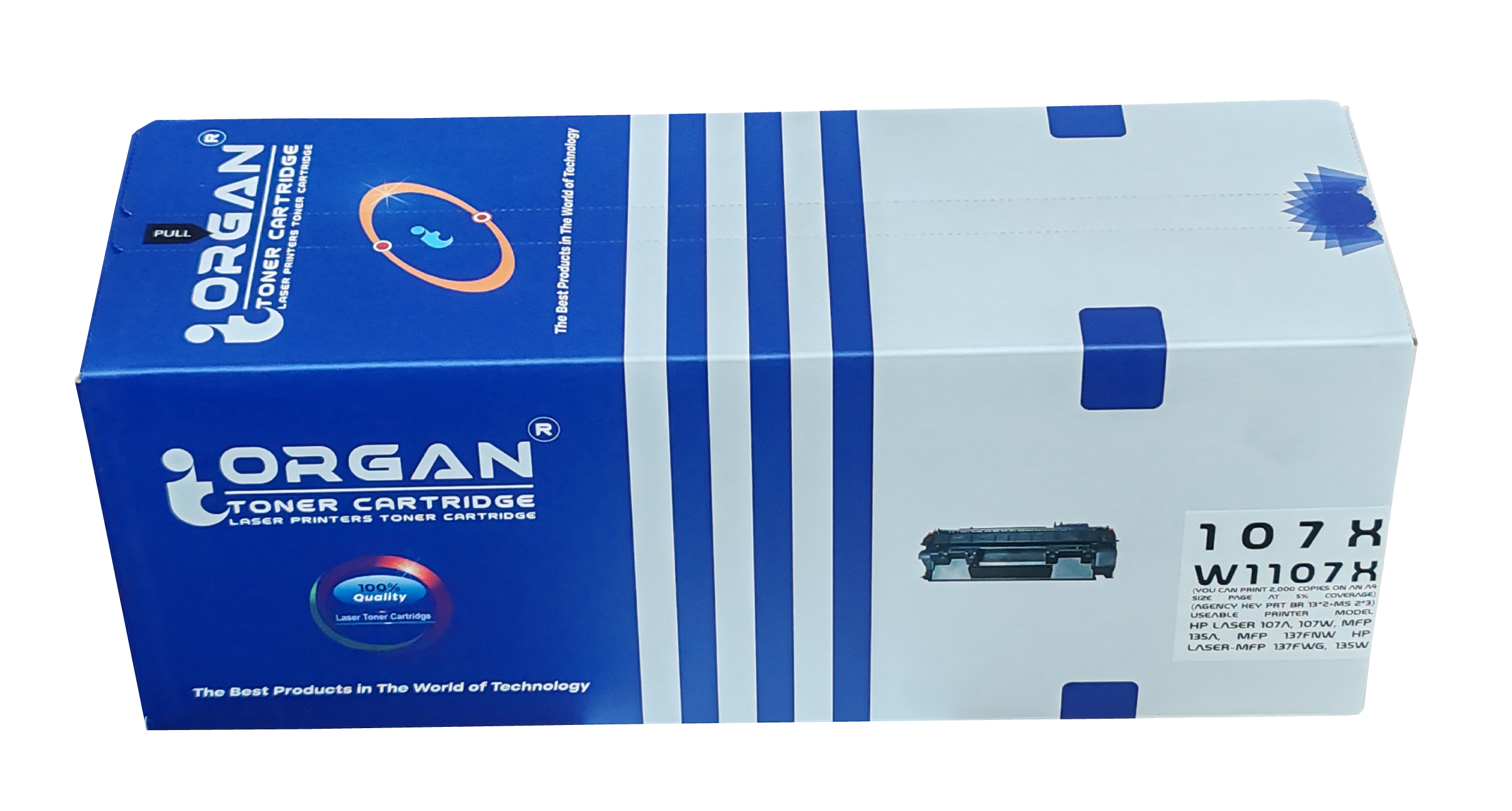 Organ Toner Cartridge  HP 107X, W1107X, 106X, W1106X image 2