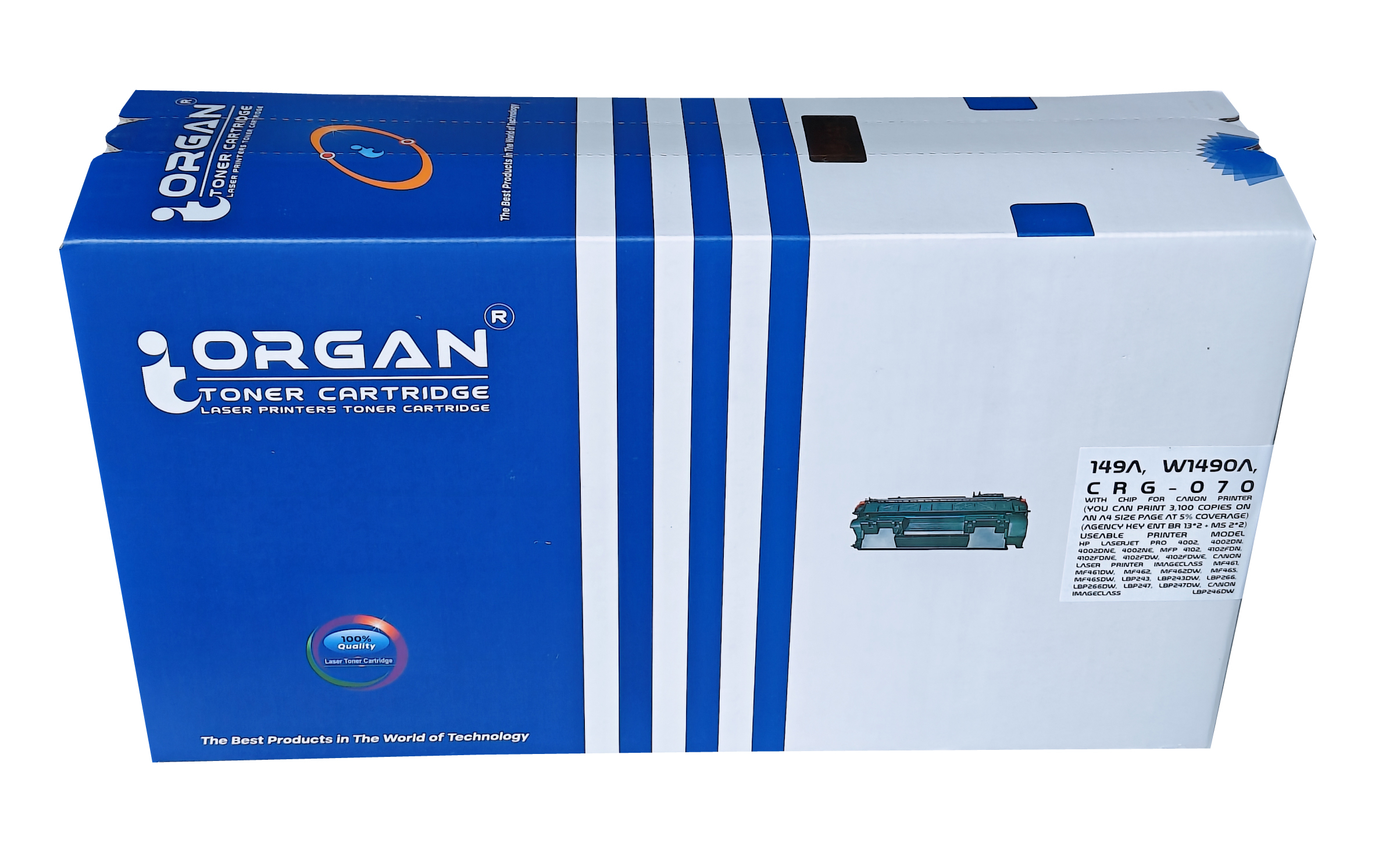 Organ Toner Cartridge 149A, W1490A, CRG-070