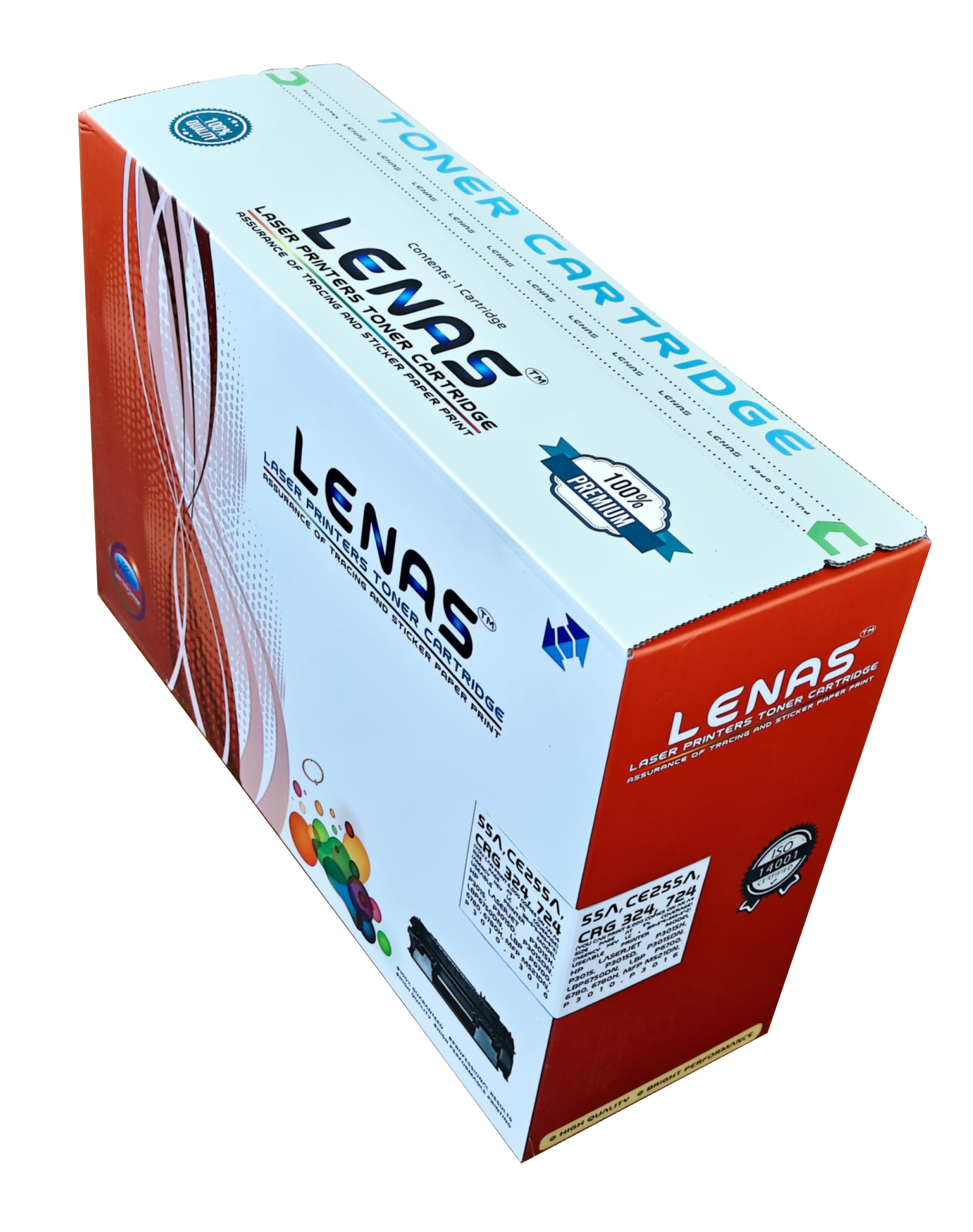 Lenas Toner Cartridge 55A, CE255A, CRG 324, 524, 724
