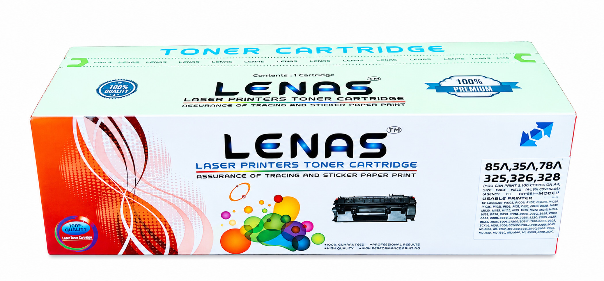 Lenas Toner Cartridge 85A, 35A, 78A, CRG 325, 326, 328 image 2